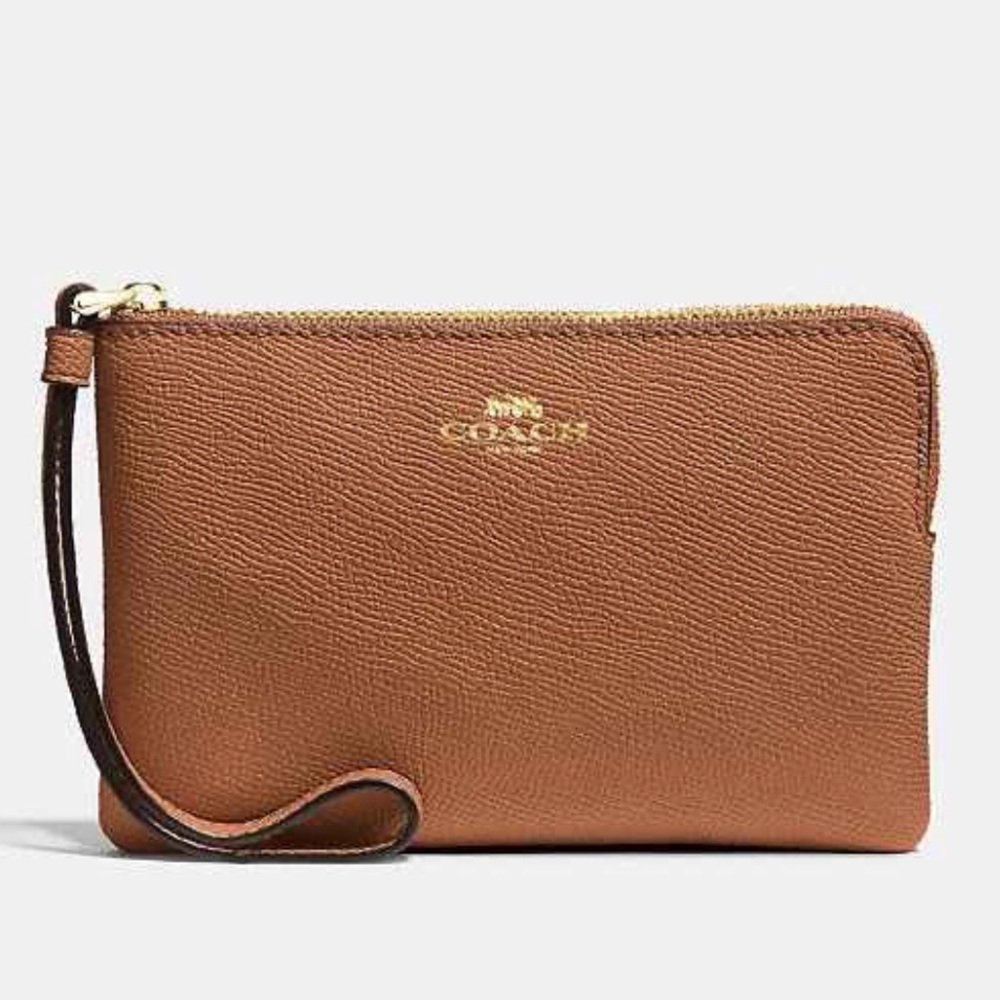 NWT Coach Corner Zip Wristlet